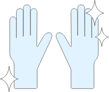 使い捨て器具を積極活用